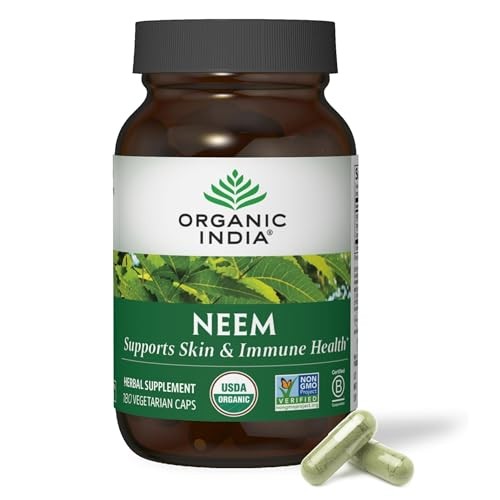 ORGANIC INDIA Neem Leaf Capsules 90 Capsules 2 PACK