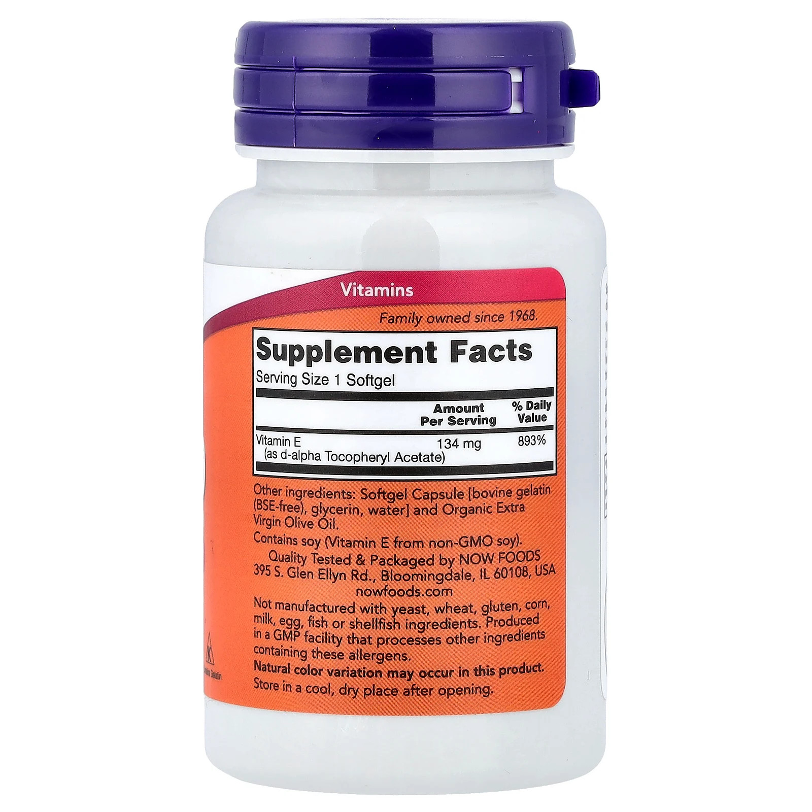E-200, 134 mg (200 IU), 100 Softgels
