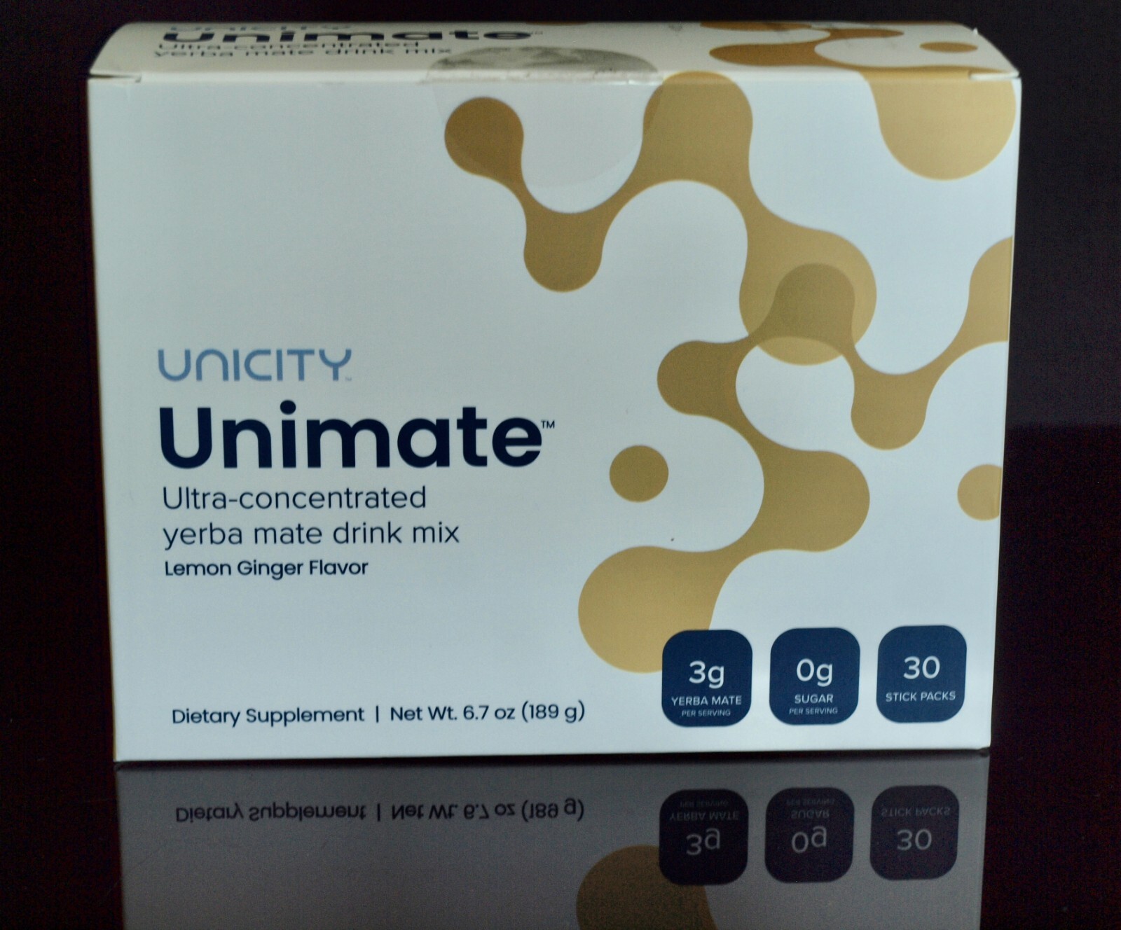 Unicity Unimate Lemon Ginger Box of 30 Sachets – Exp 02/2027
