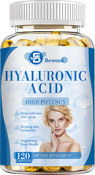 Hyaluronic Acid Capsules With Turmeric | 120 Capsules | Non-GMO & Gluten Free