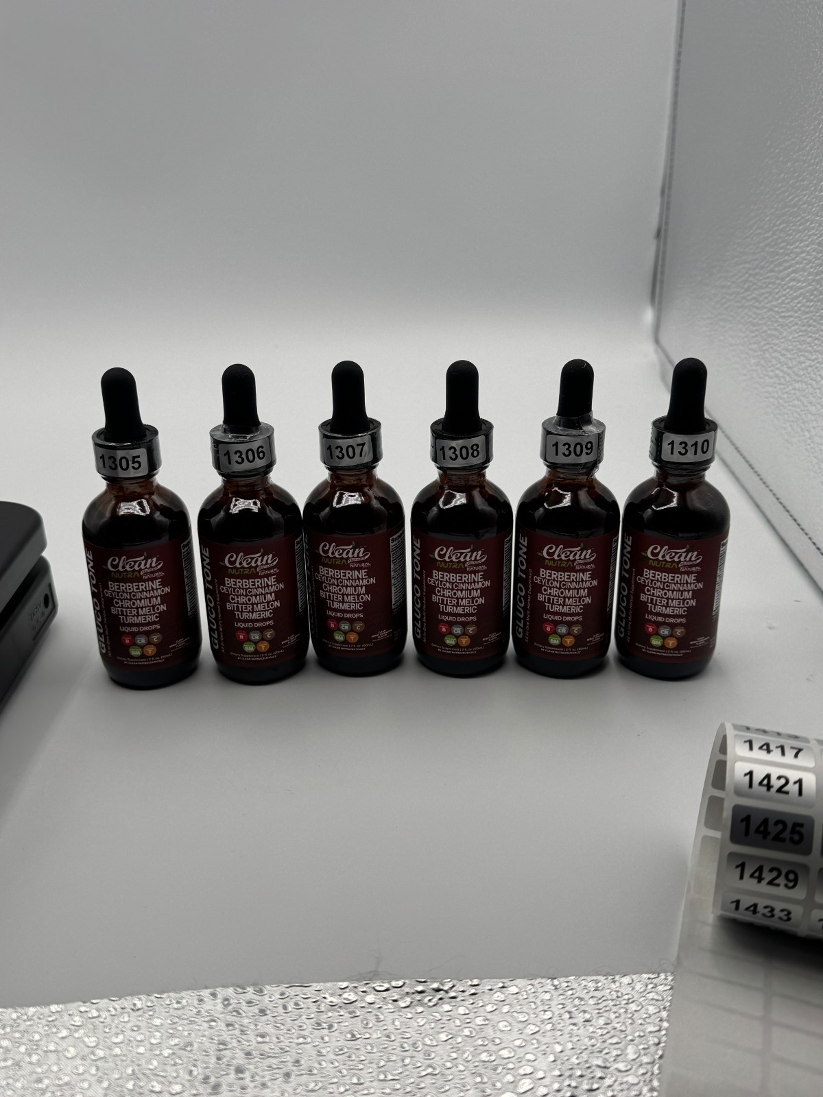 Clean Nutra Gluco Tone Berberine Ceylon Cinnamon Chromium Liquid Drops 2oz