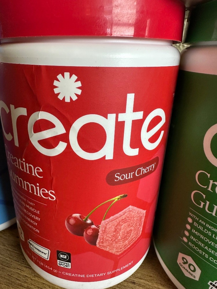 Create Creatine Gummies 5-Pack Bundle 90ct Each Watermelon Orange Raspberry Cher