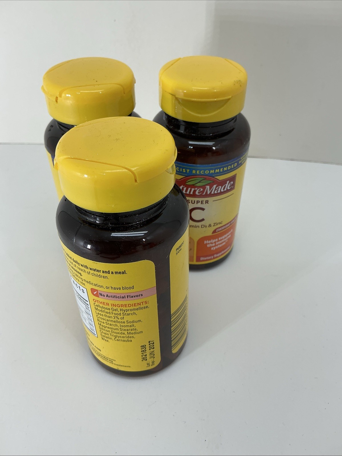 (Exp. 06/2027) Nature Made Vitamin C 500mg 250 Caplets Lot Of 3