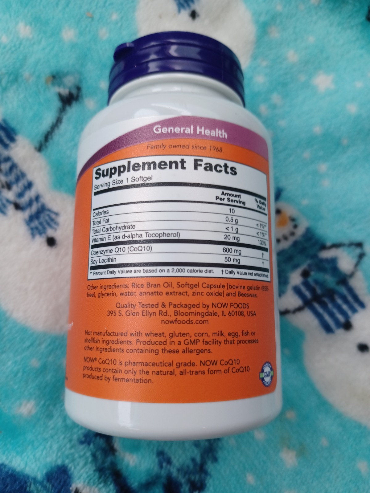 NOW Foods MAX STRENGTH CoQ10 600 MG 60 Capsules Exp. 04/2030