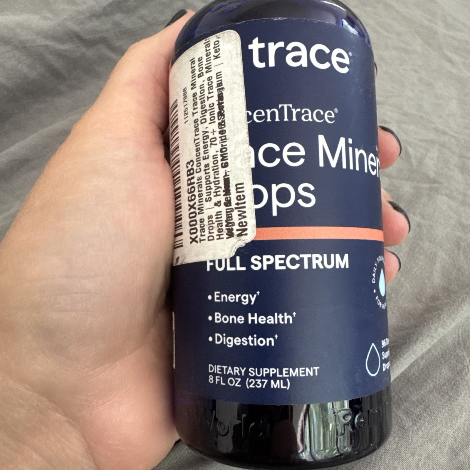 ConcenTrace Trace Mineral Drops | FULL Spectrum – 96 day supply 8 oz BRAND NEW