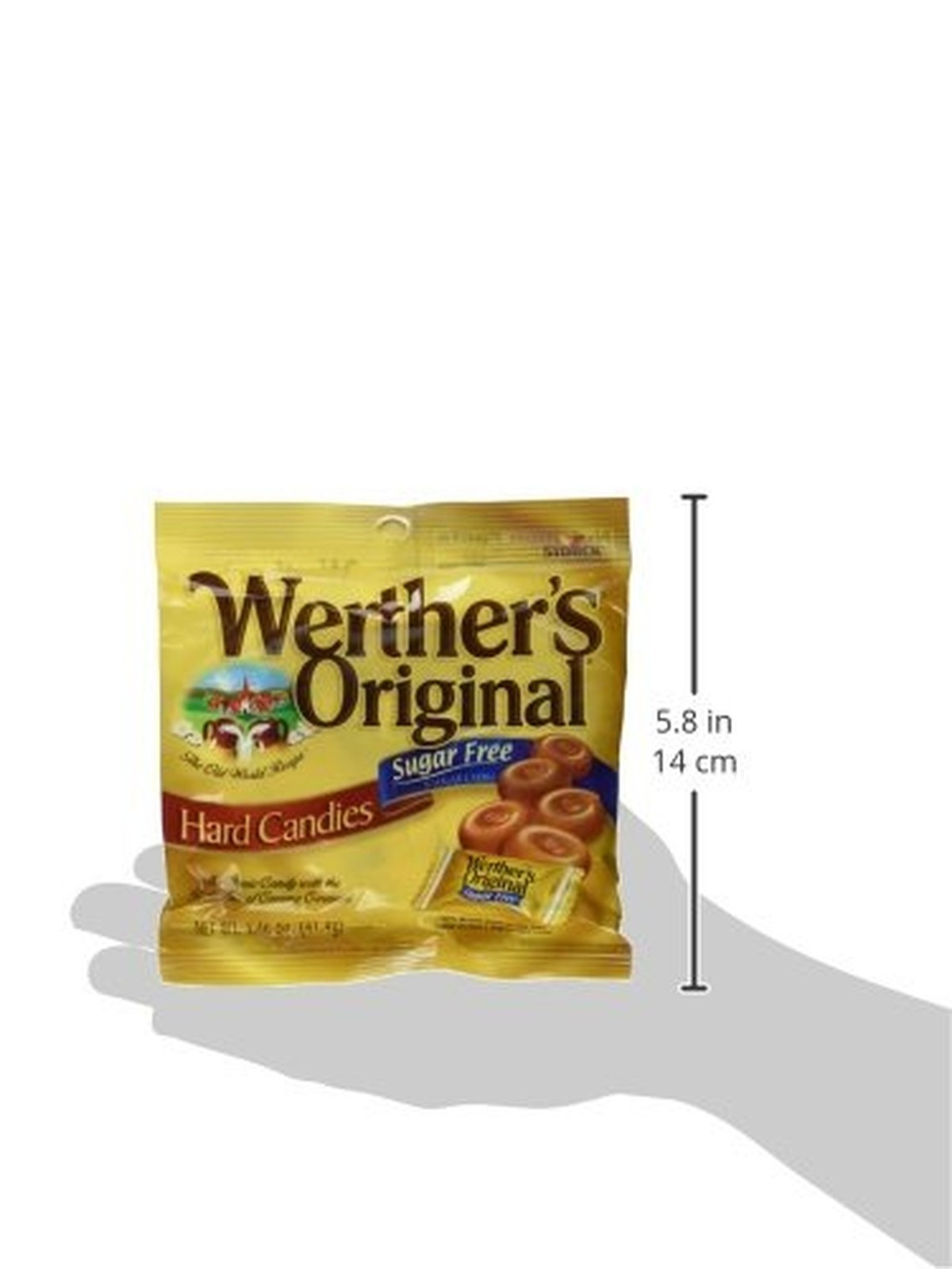 Werther’s Original Sugar Free Hard Candies 1.46 Oz (3 Pack)