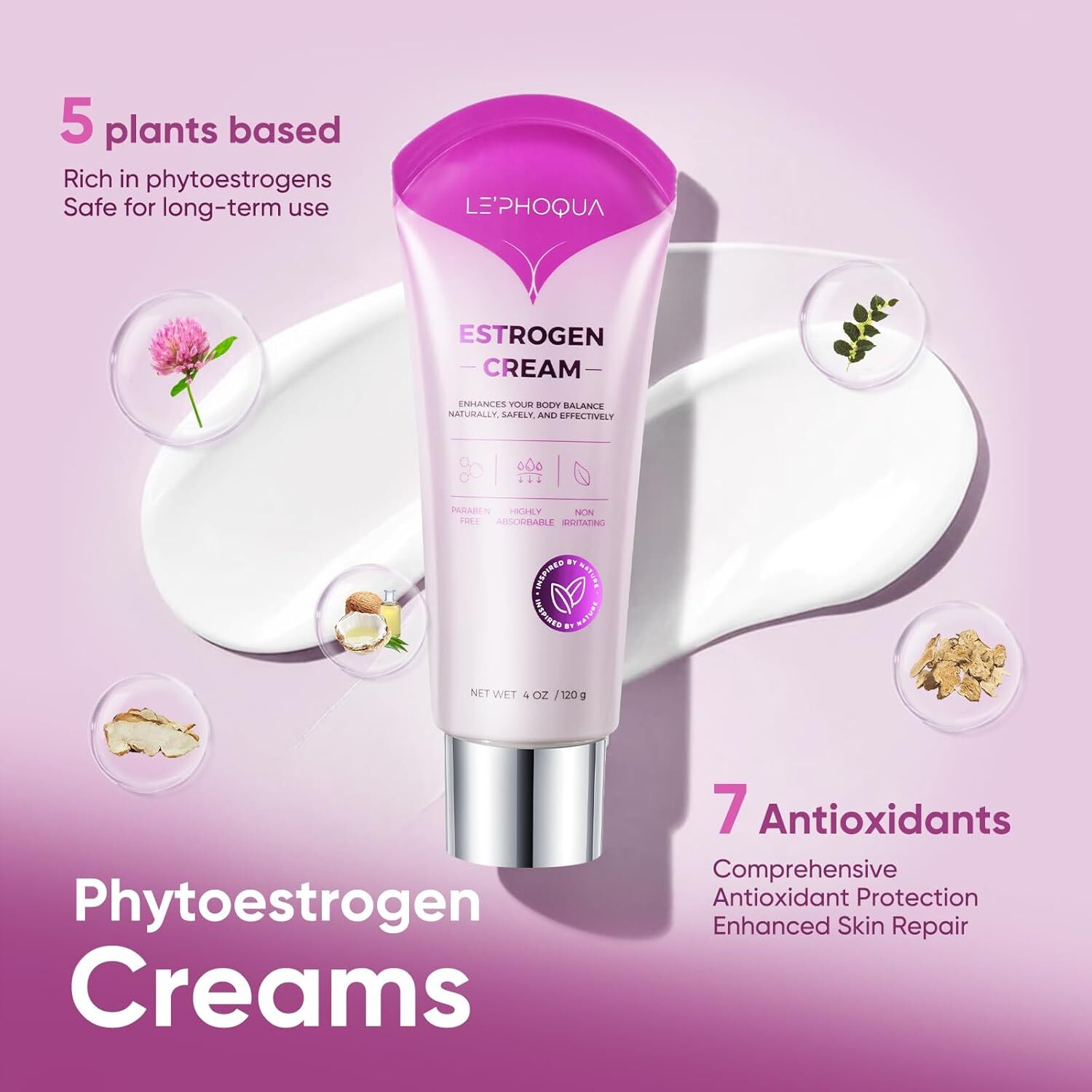 Estrogen Cream for Women Menopause Relief: Natural Bioidentical Estrogen Cream