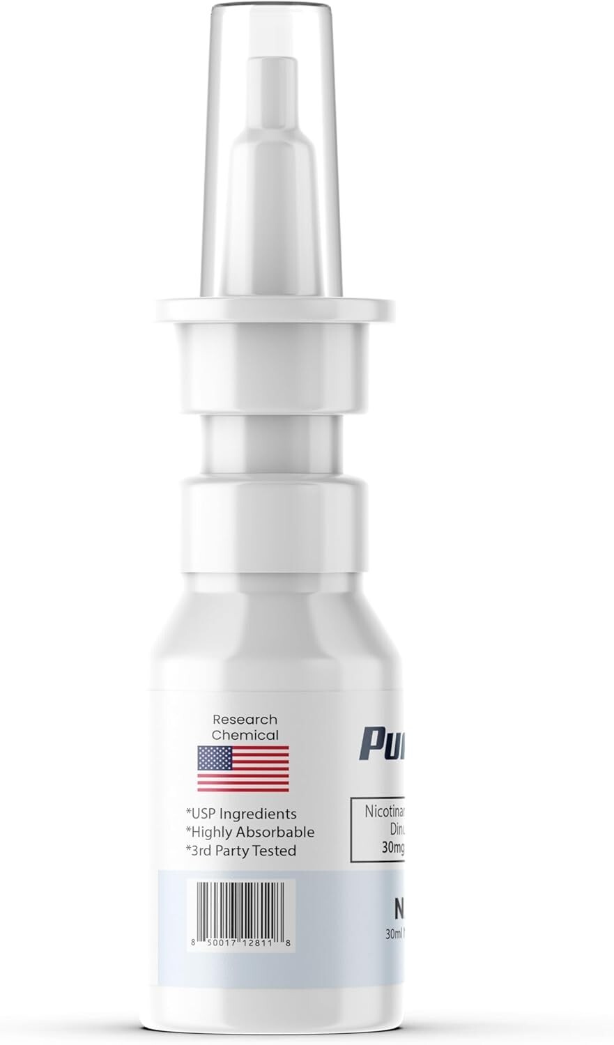 NAD+ Nasal Spray – 30mg/Spray, 30ml, 200 Sprays, USA Made – 1 Bottle