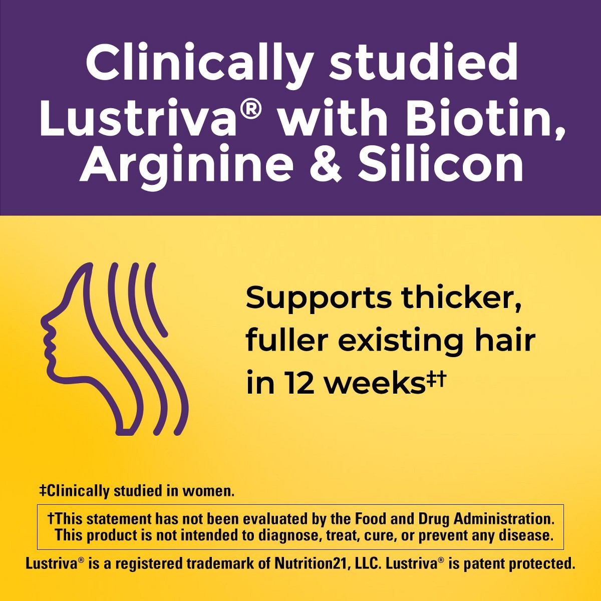 Nature Made Hair Growth Complex with Lustriva Softgels-30ct: Unflavored,10000mcg