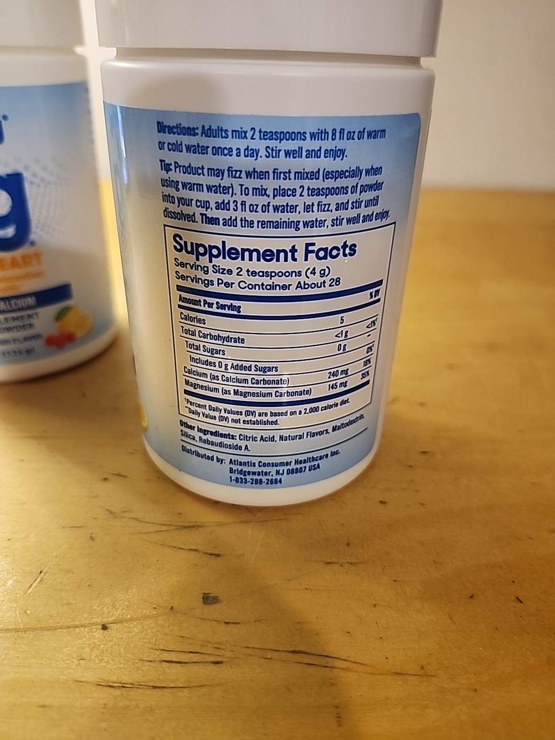 2xMG SlowMag DRINK MIX Magnesium Calcium 4oz MUSCLEHEART Raspberry Lemon 10/2025