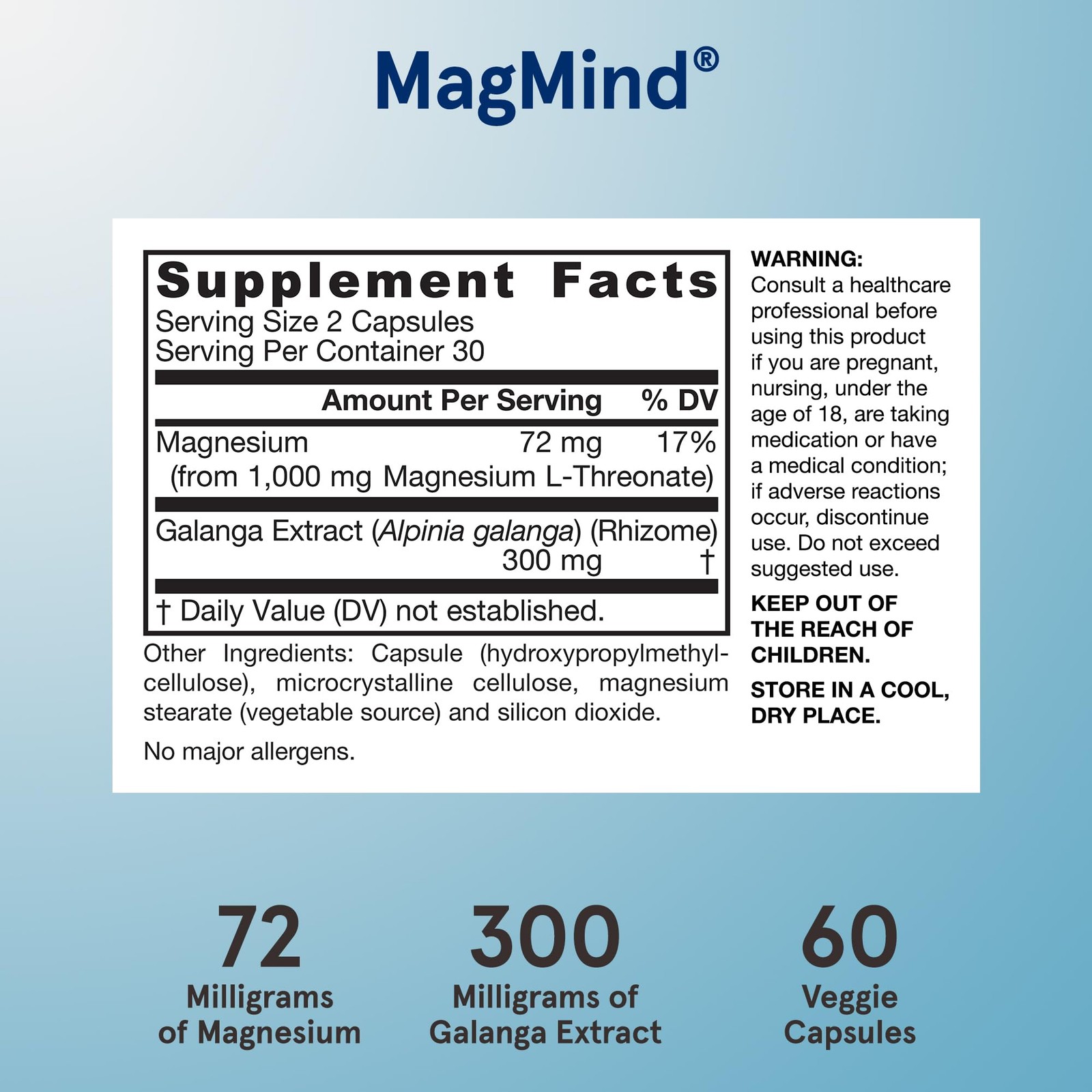 Jarrow Formulas Magnesium L-Threonate Magmind Productivity High Absorption