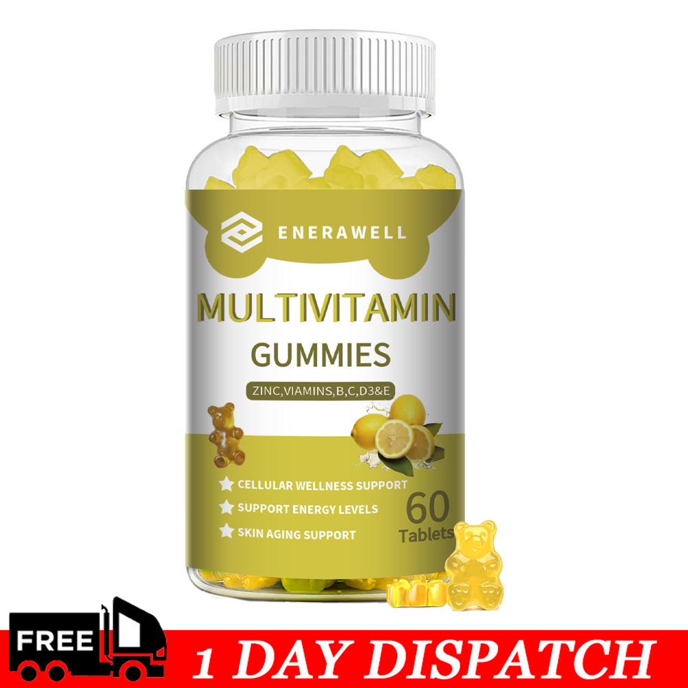 Multivitamin Gummies Vitamins A,B6,B12,C, D3,E & Zinc Immunity Growth 02/07/2027