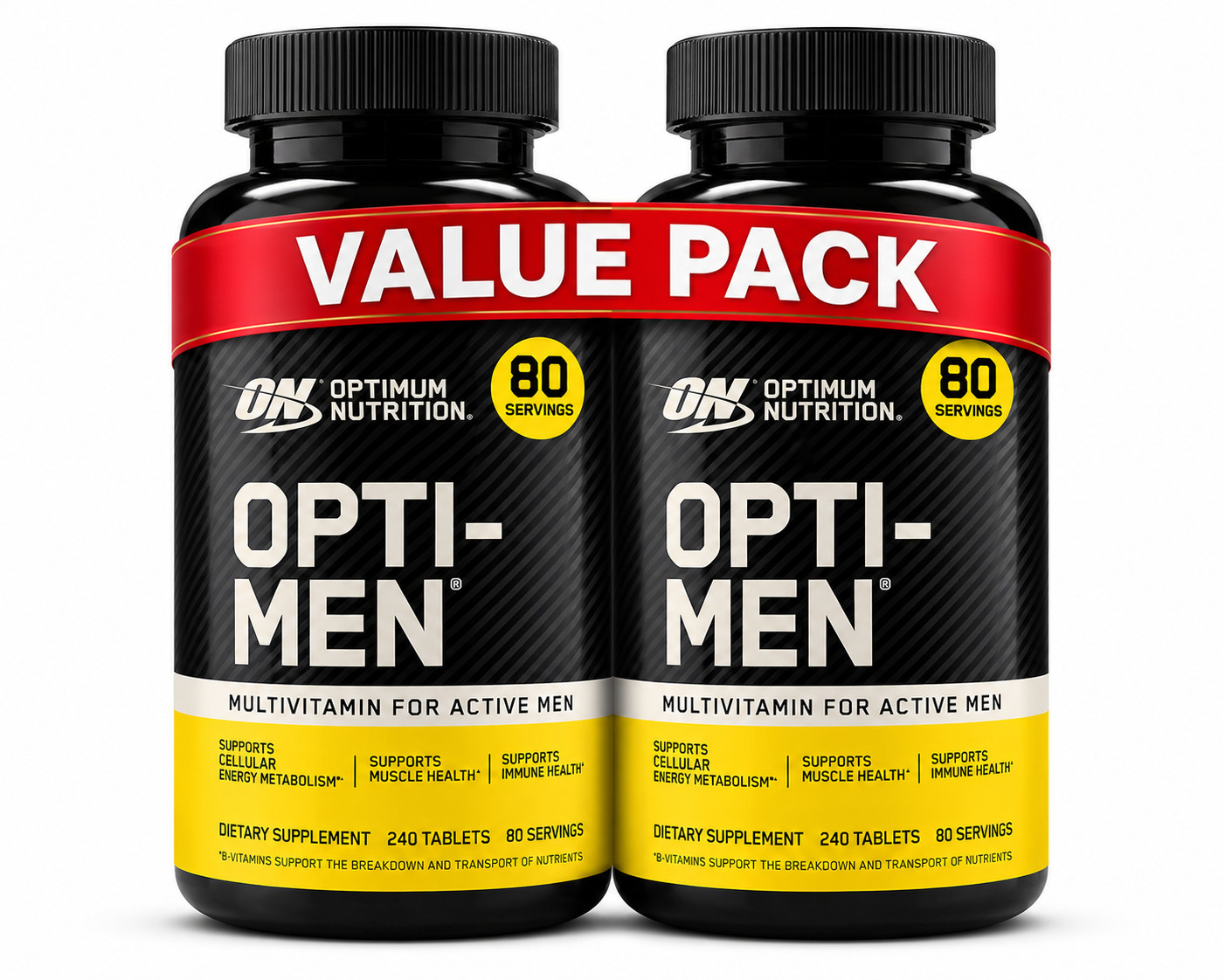 240 Count, Optimum Nutrition Opti-Men, Vitamin C, Zinc and Vitamin D, E_[2 PACK}
