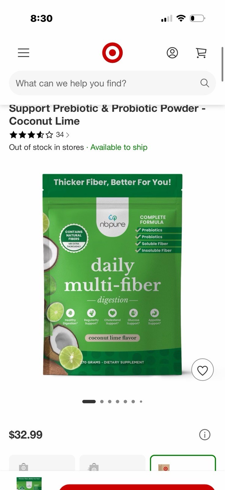 Nbpure & Supergut Daily Prebiotic Fiber Powder Digestion And Appetite Support
