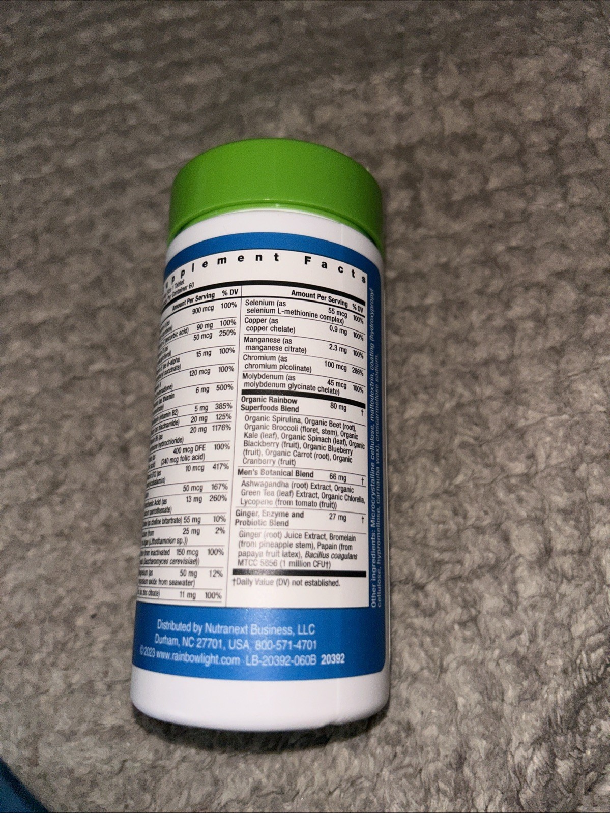 Rainbow Light Men’s One Multivitamin Tablets – 60ct Bb 10/2026