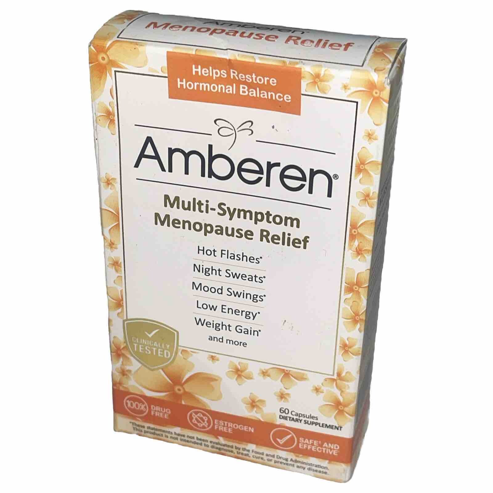 Amberen Menopause Relief Capsules 60-Count Expiration: 10/2025