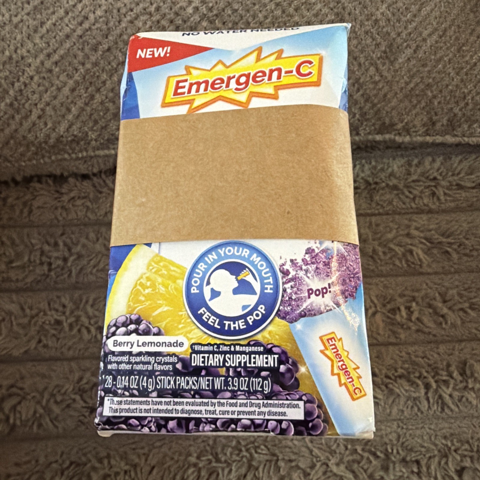 3 Boxes Emergen-C Immune Support Crystals Vit C & D 28 Pk Berry Lemonade 11/27