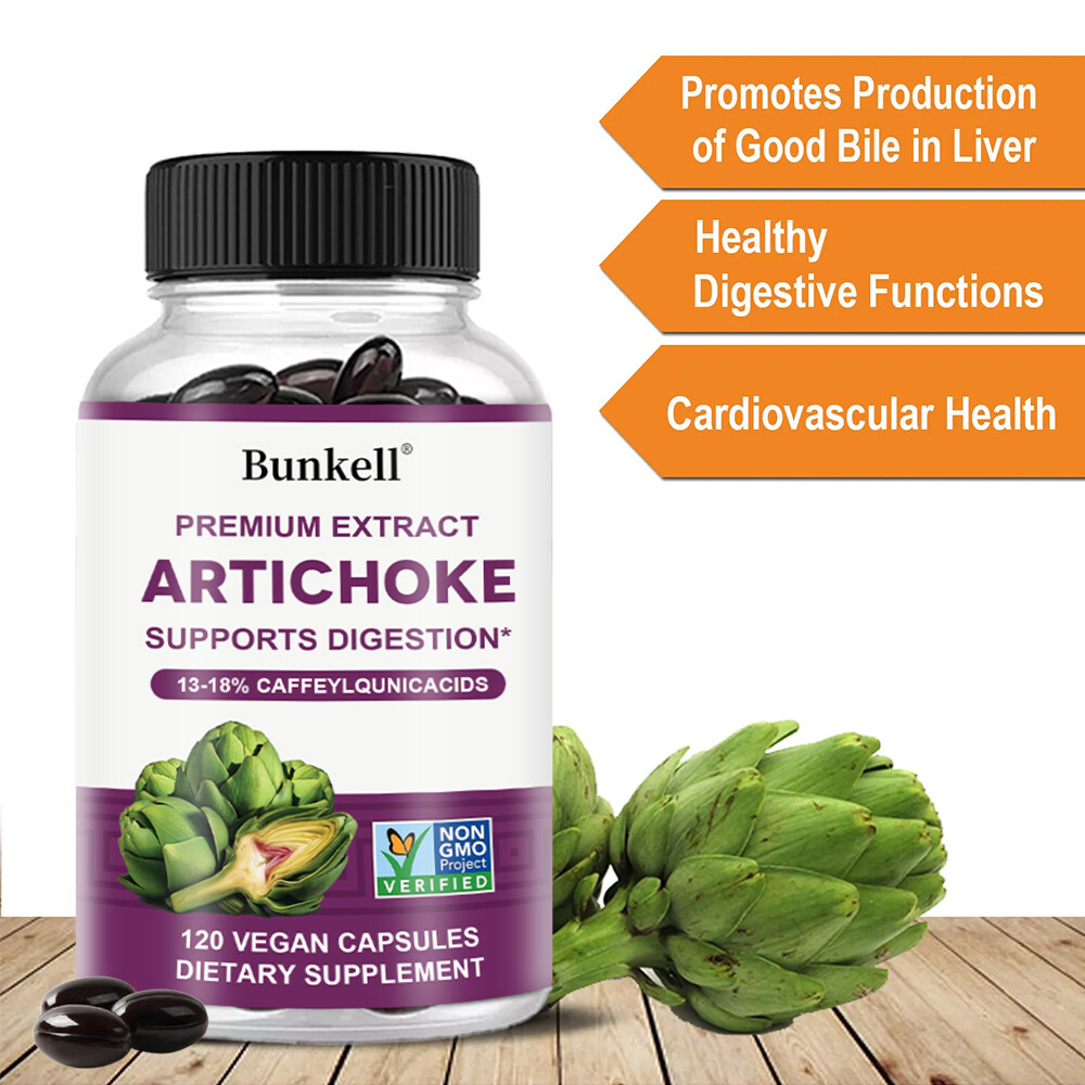 Artichoke Extract 600mg | 30/60/120caps|Non-Gmo & Gluten Free Supports Digestion