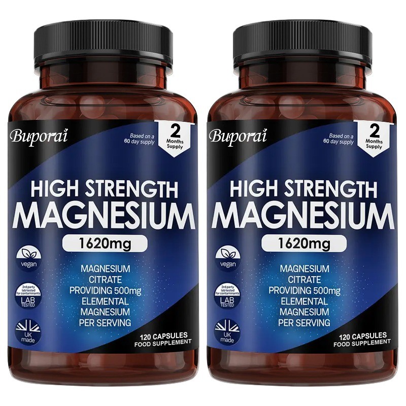 Magnesium 1620mg 240pcs, Regulate Sleep, Improve Muscle, Bone and Heart Health