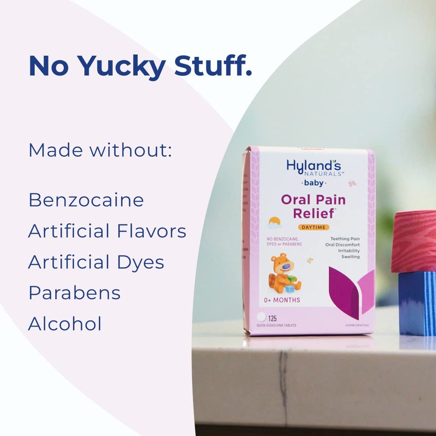 Hyland’s Baby Daytime Soothing Tablets with Chamomilla, Natural Relief of Ora…