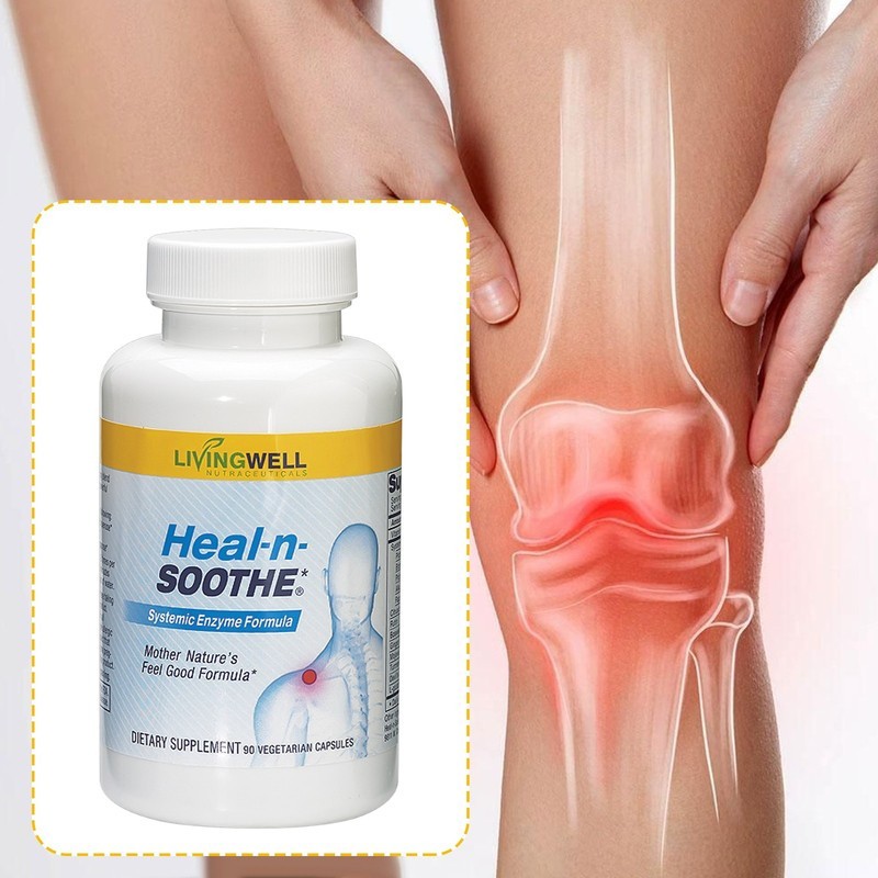 pack 3 LivingWell Nutraceuticals Heal | n | Soothe Systemic Enzyme Formula 90 Ca