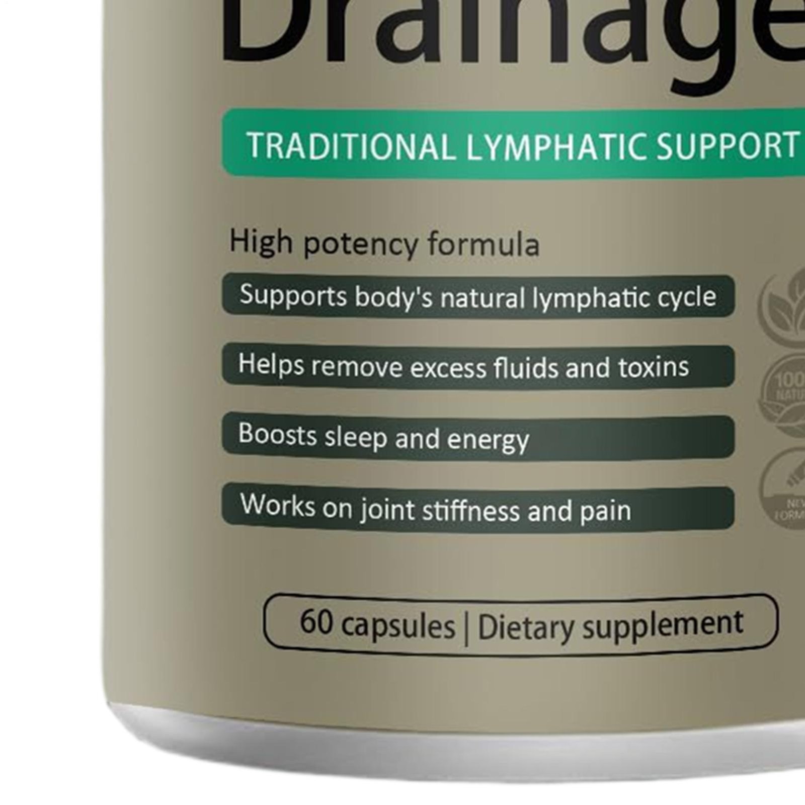 “Drainage Drainage, Sculptique Lymphatic Lymphatic Capsules, 60 Capsules 3 PACK