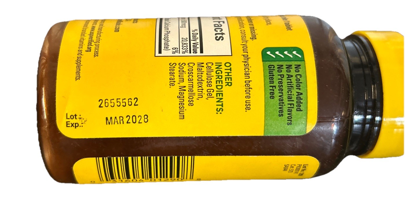 Nature Made Vitamin B12 Supplement 500mcg 100 Tablets Exp 3/2028