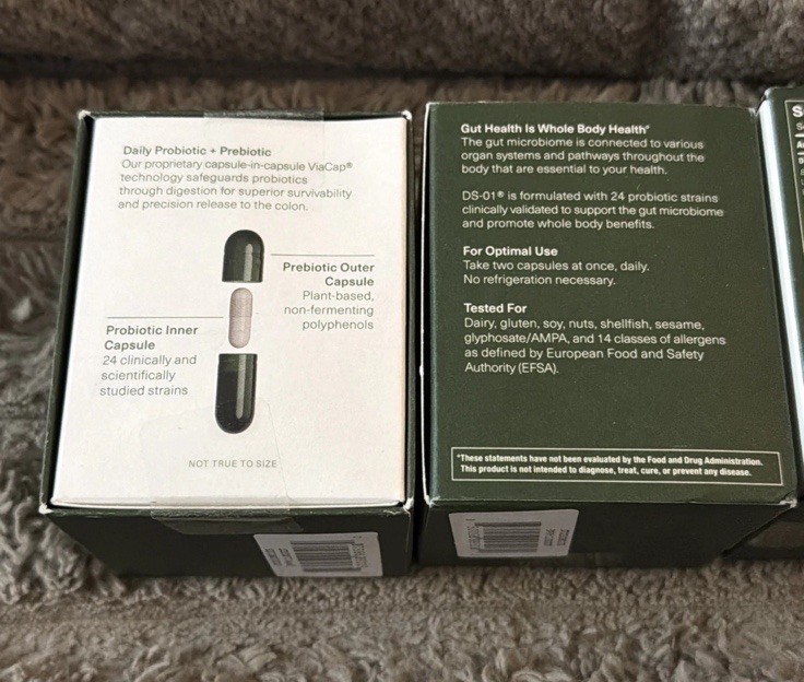 Lot Of 3 – SEED DS-01 DAILY SYNBIOTIC PROBIOTIC 60 capsules SEALED