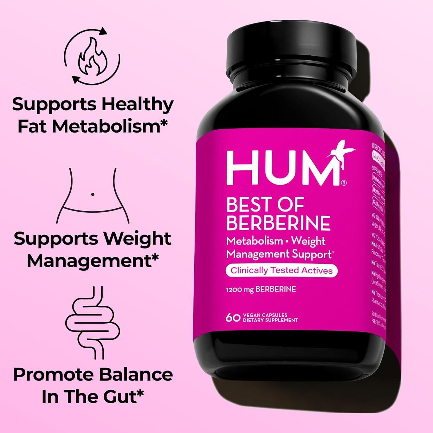 HUM Best of Berberine Supplement 1200mg EXP 12/2027 NEW/SEALED