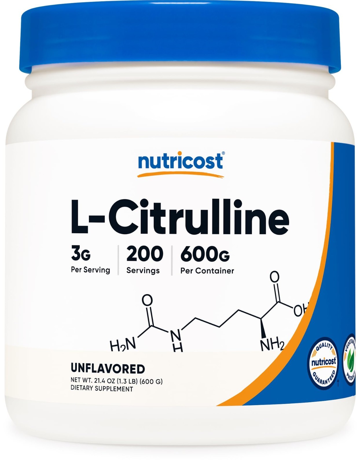 Pure L-Citrulline Powder 600g – Boost Energy, Muscle Recovery & Performance