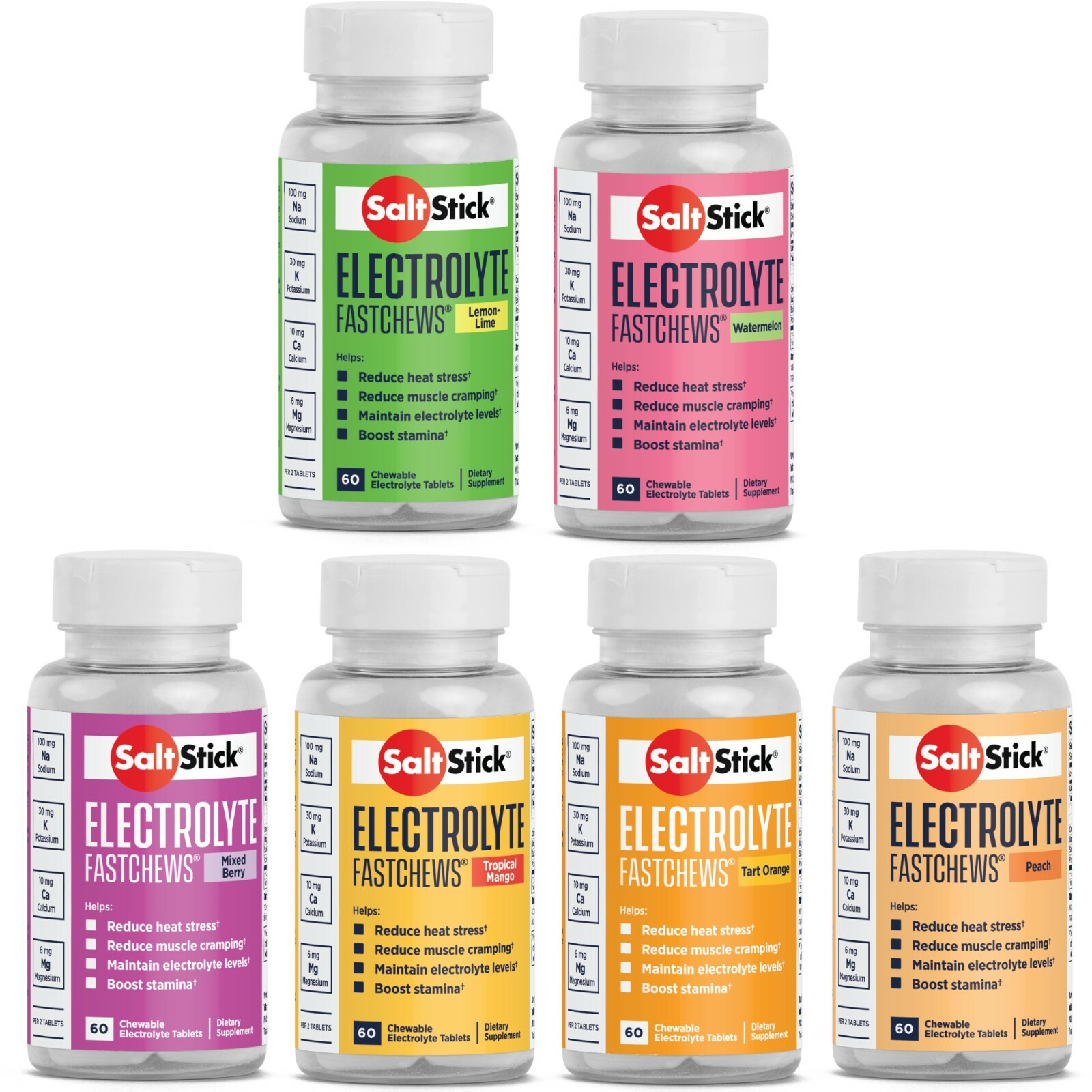 Salt Stick Electrolyte Fast Chews 60ct Chewable Energy Supplement Choose Flavor