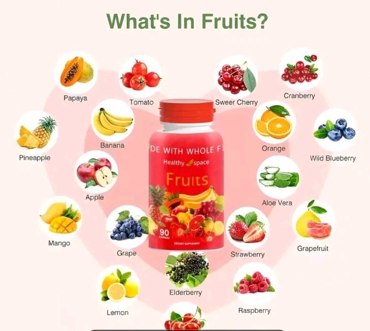 Fruits & Vegetables, Fruit & Veggies Whole Food Supplement, 540 Capsules Total