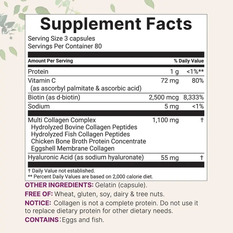 Micro Ingredients Multi Collagen Complex, 240Capsules