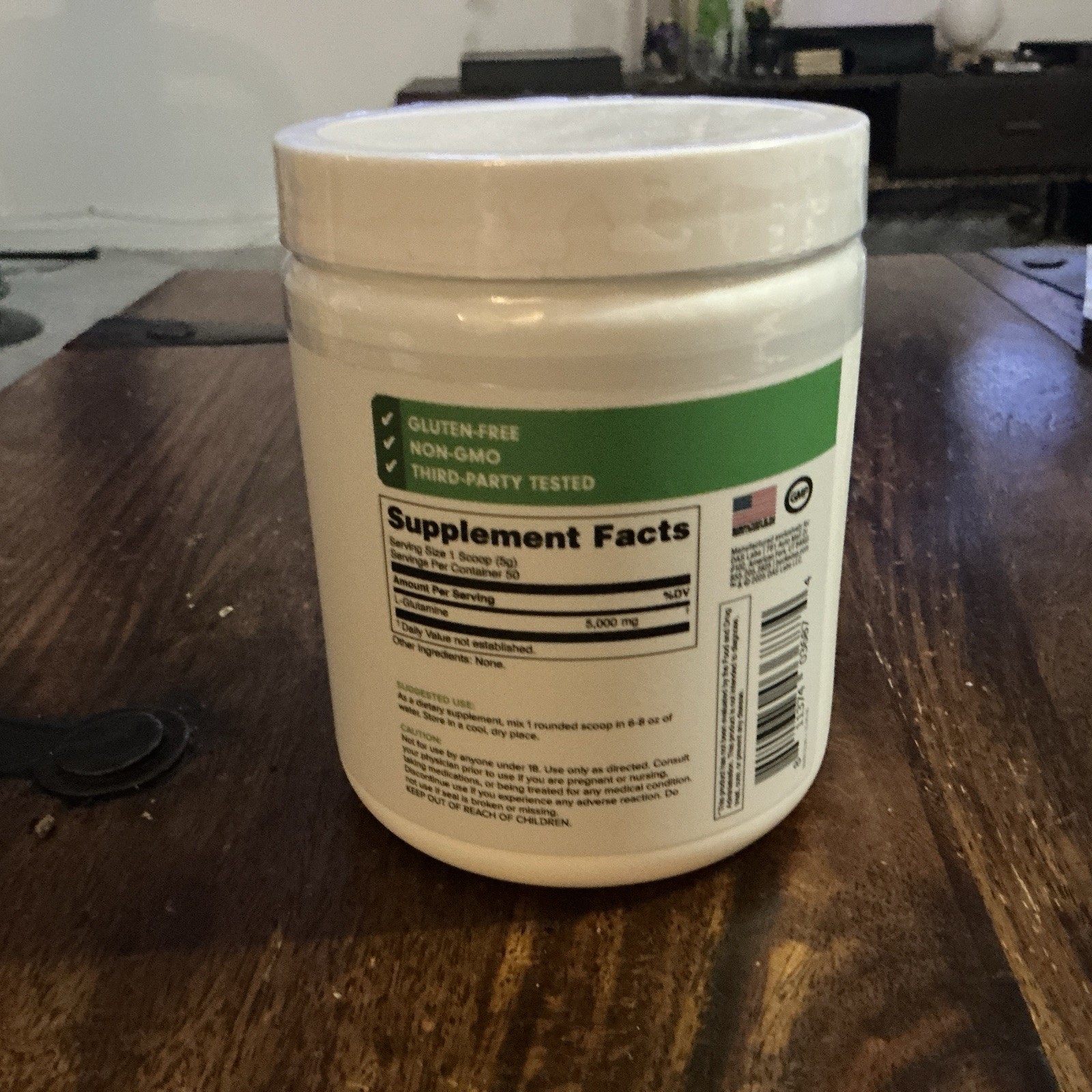 MusclePharm Essentials Glutamine L-Glutamine Powder 50 Servings