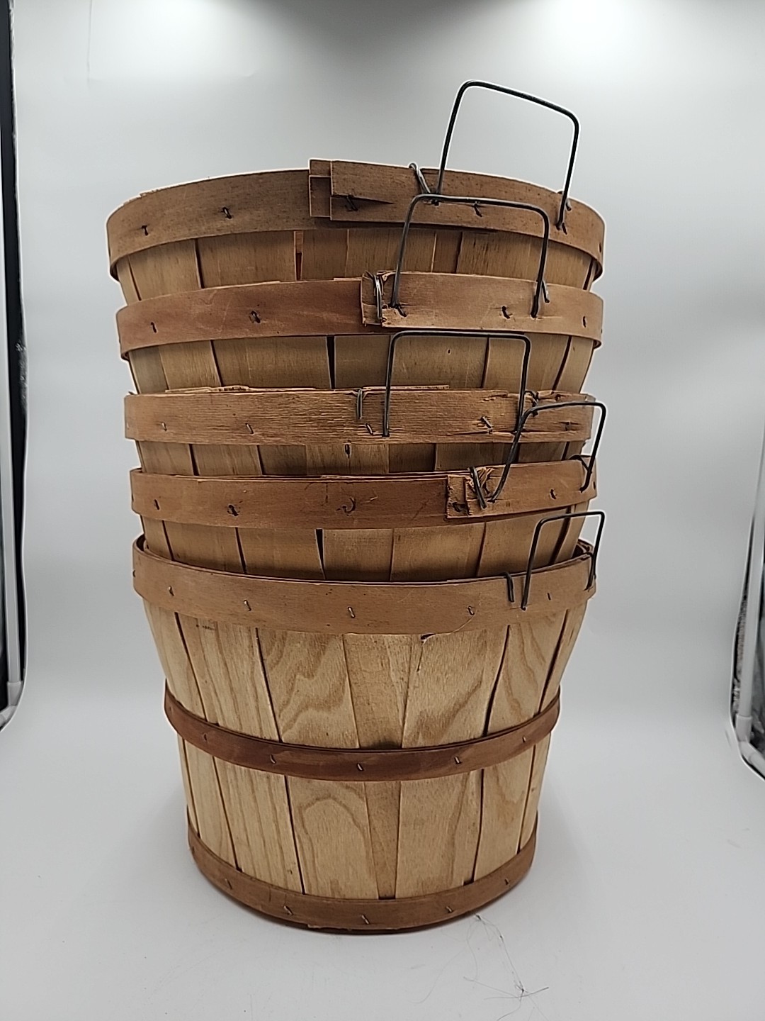 14″ Wooded Bascest Set See Description For Details