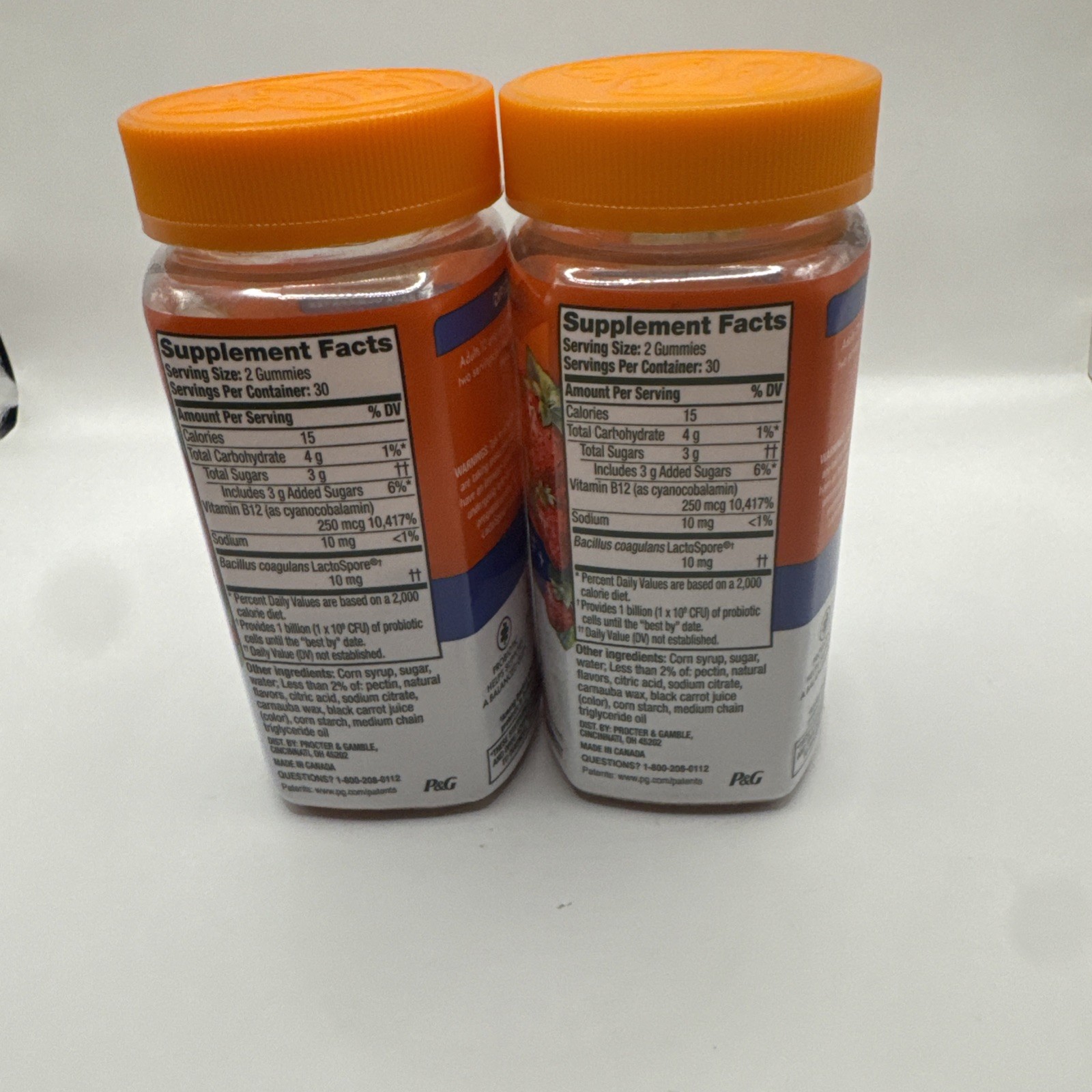 Lot (2) Align Probiotic Bloating Relief + Food Digestion 60 Gummies Exp 10/25+