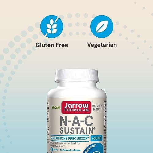 Jarrow Formulas N-A-C Sustain 600 mg, Dietary Supplement, Amino Acid Support for