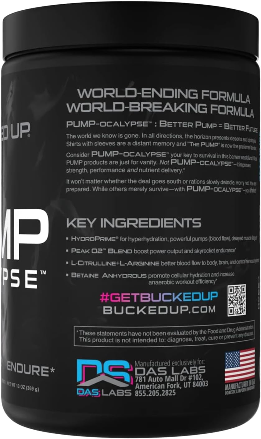 Pump-Ocalypse Miami | Nitric Oxide and L Arginine Supplement with Citrulline Mal
