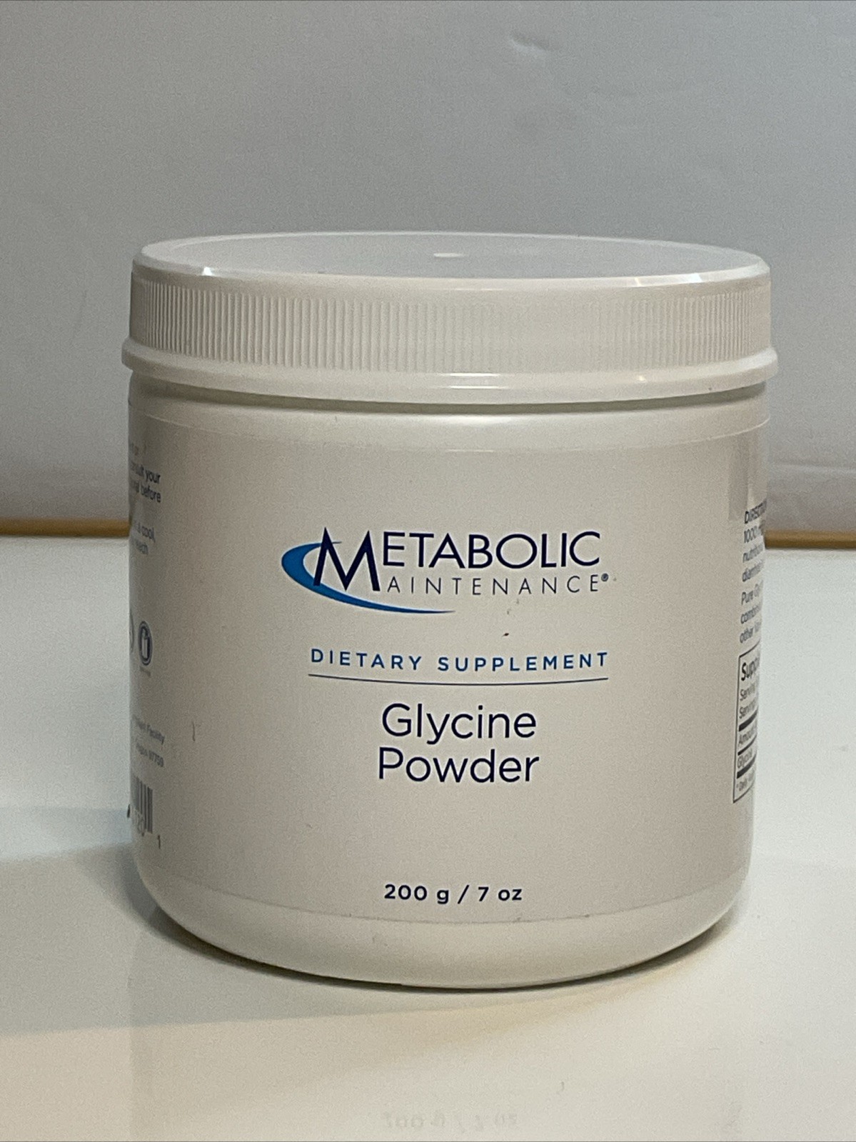 Metabolic Maintenance Glycine Powder (200 Grams, 400 Servings) Exp 02/2026