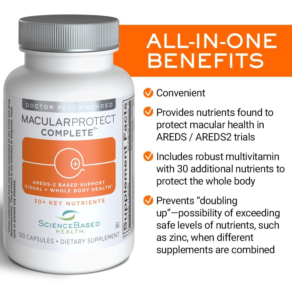 ScienceBased Health MacularProtect Complete – AREDS 2 120 Count (Pack of 1)