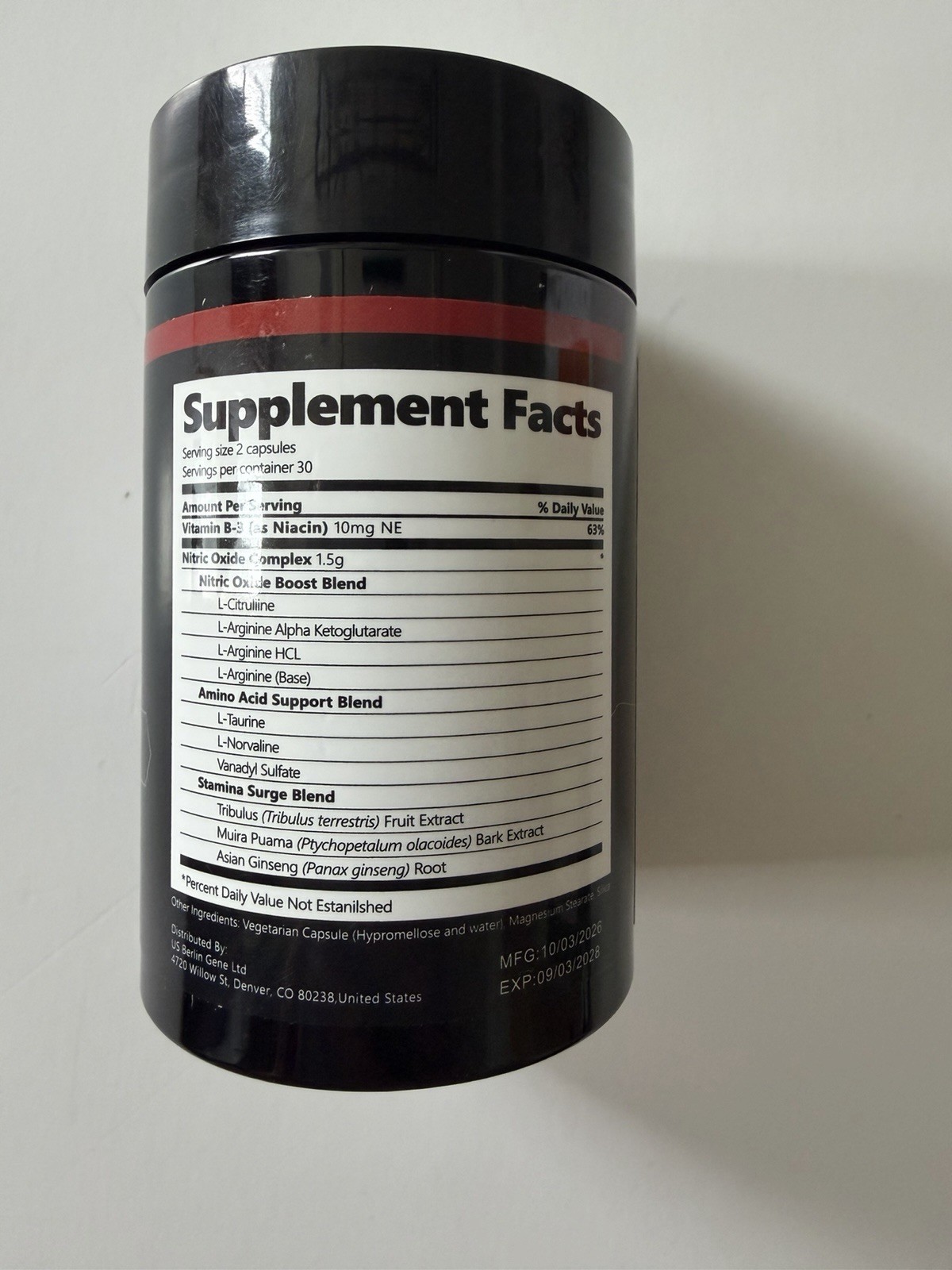SNAP Nitric Oxide Booster 60 Capsules Sealed EXP 09/2028 Dietary Supplement