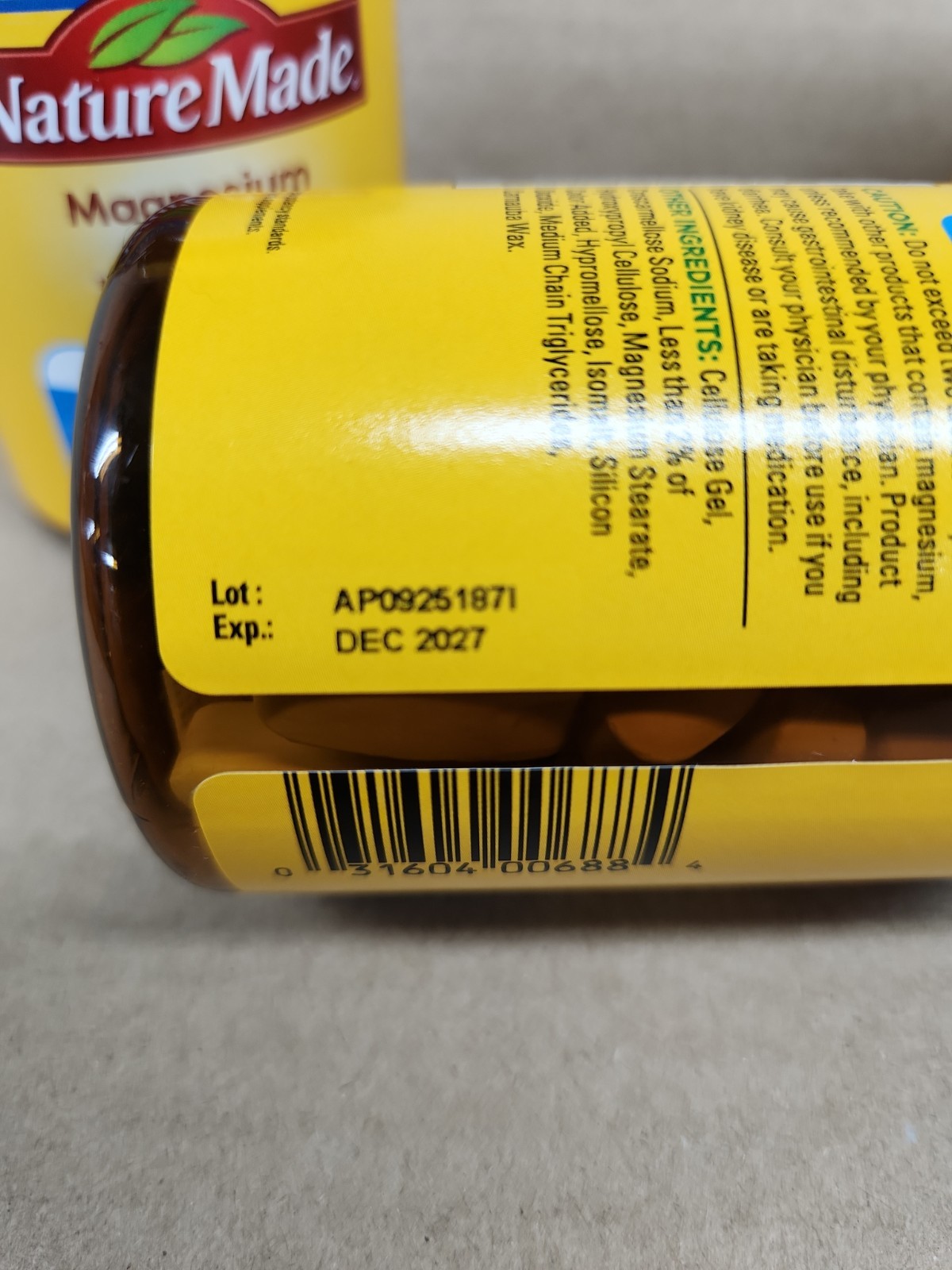 Magnesium Citrate 400mg 60 Tablets X 3 Exp 12/2027