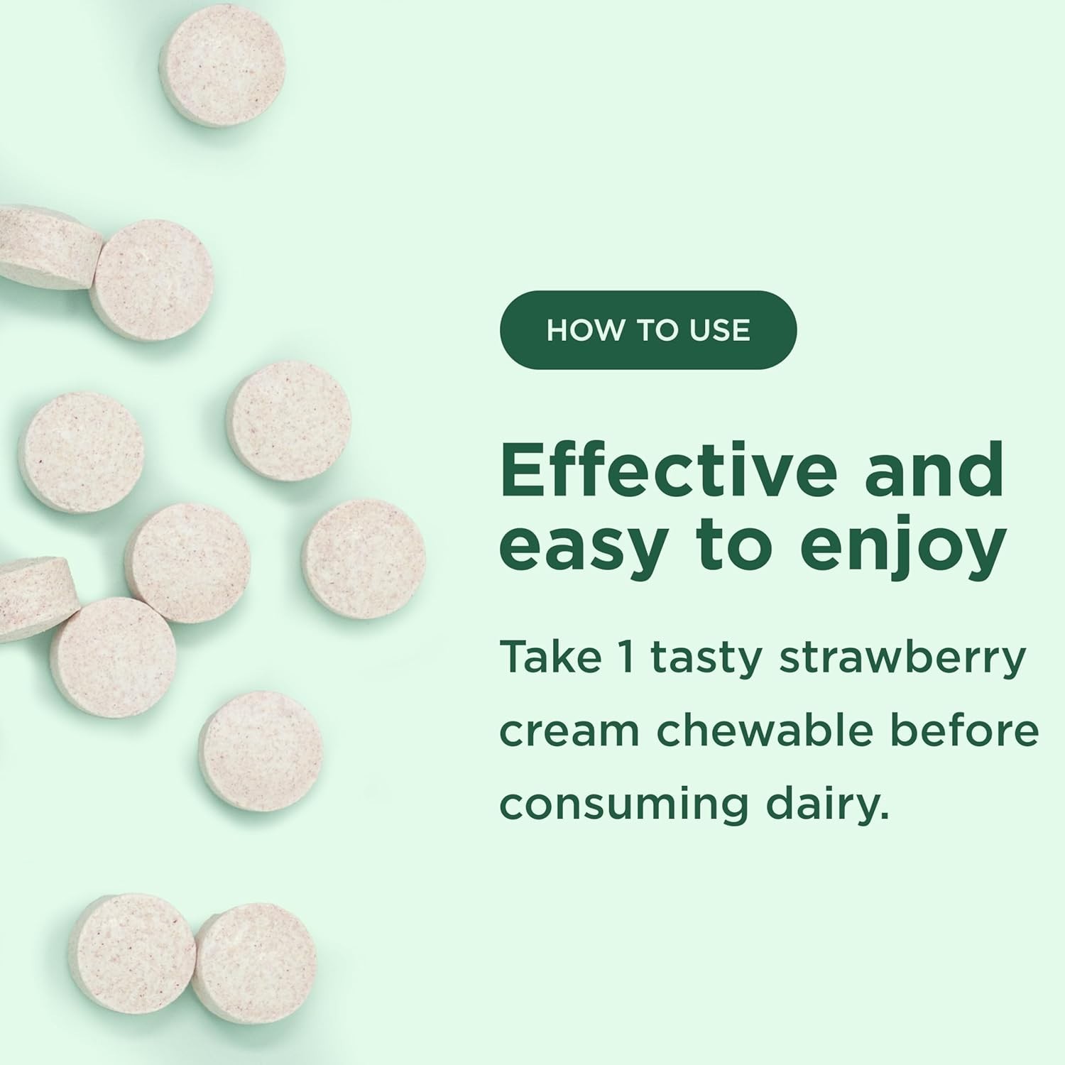 Dairy Relief Fast Acting Natural Lactase Enzyme 9000 FCC Lactose Intolerance 30