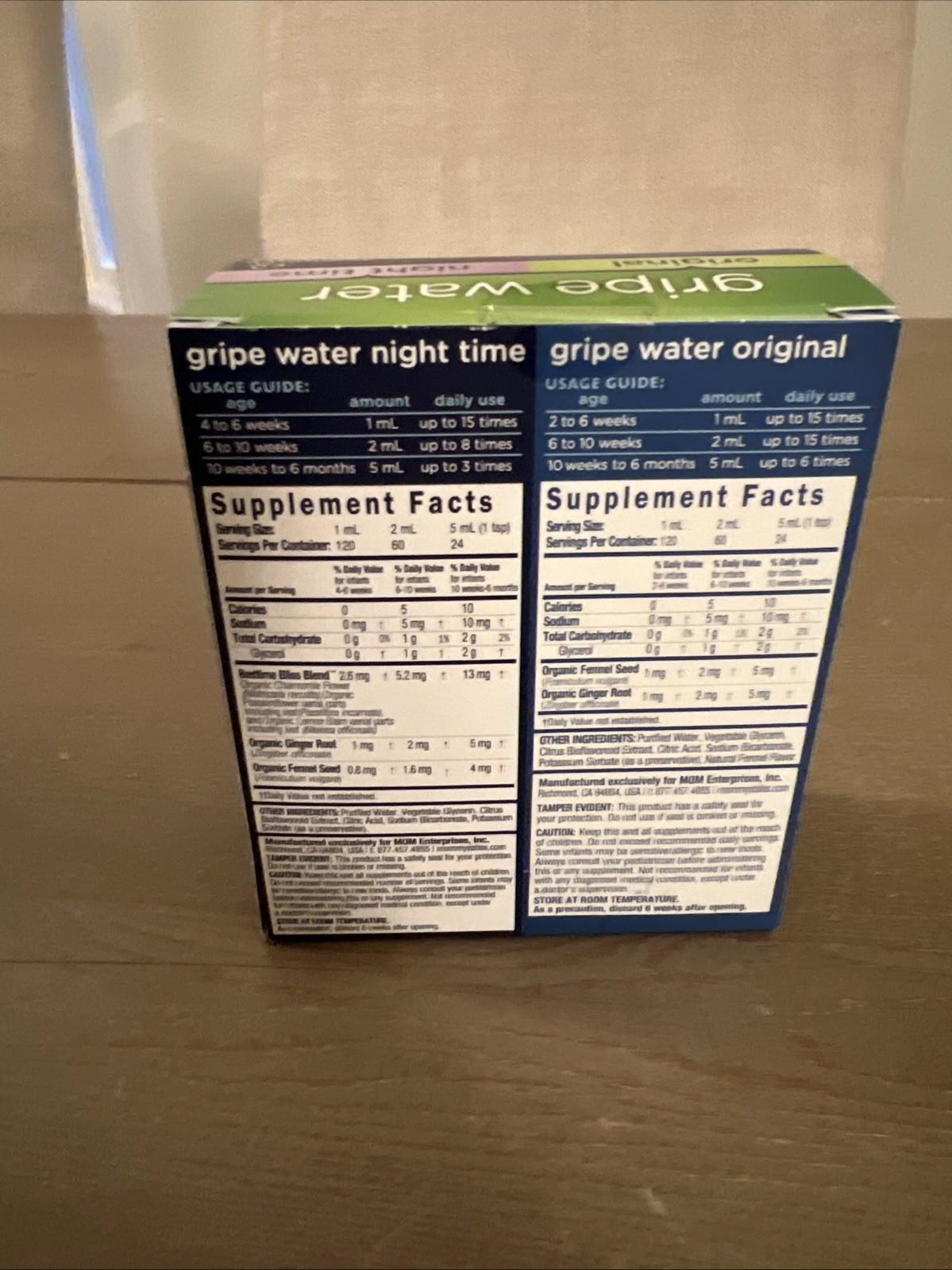 Mommy’s Bliss Gripe Water Day + Night Combo Pack Exp. 01/2026