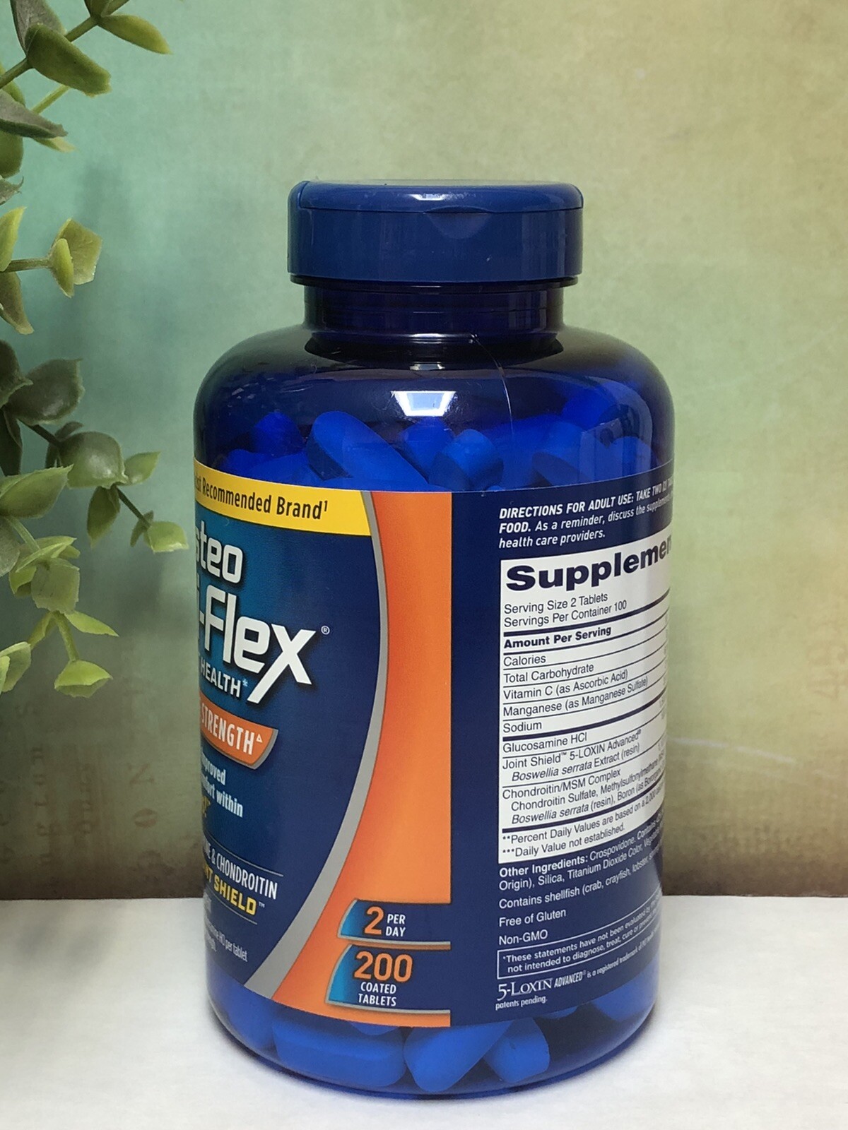 Osteo Bi-Flex Triple Strength Joint Health Supplement 200 Tabs ~ Exp 01/2026