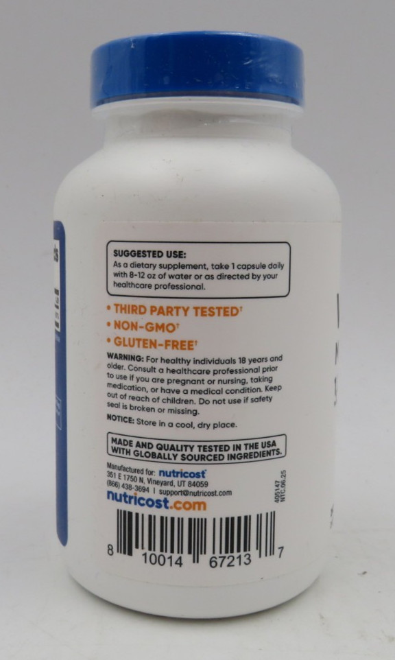Nutricost Vitamin B12 (Methylcobalamin) 120 Count Pack of 1 Multicolor EXP 02/29