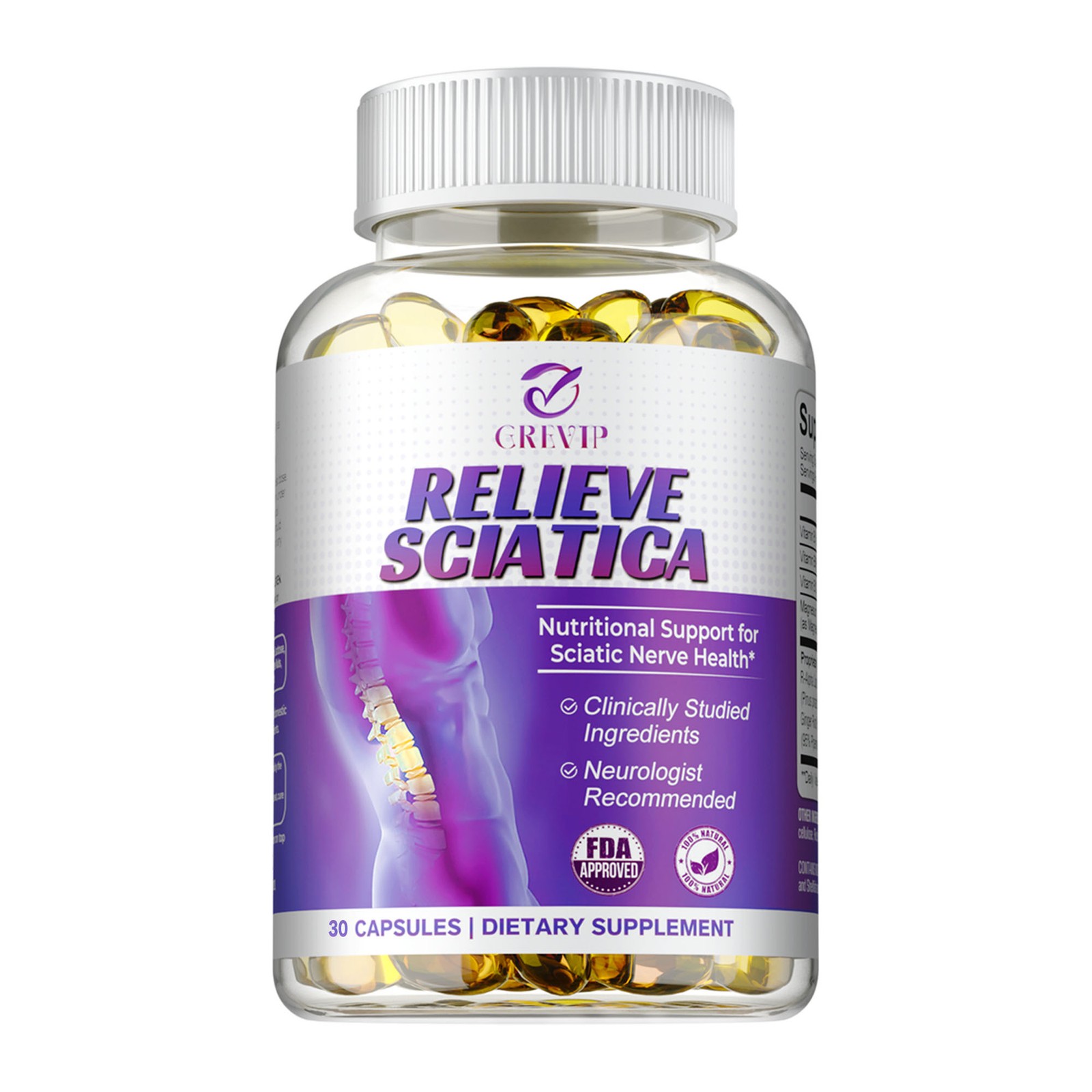 Relieve Sciatica – R-ALA – Nervous System Health, Relieve Joint and Muscle Pain