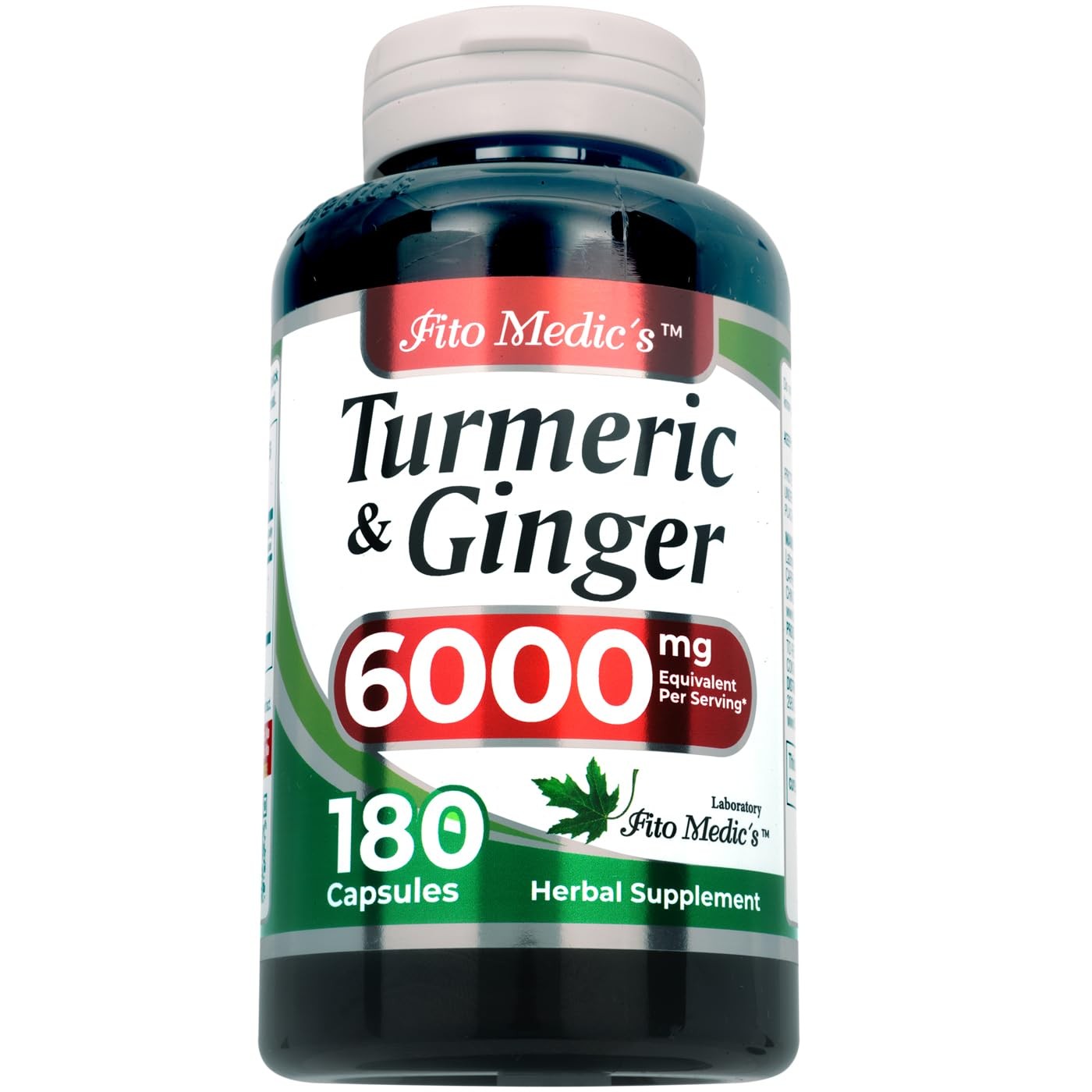 FITO MEDIC’S Lab | Turmeric and Ginger Supplement | 180 Caps s.