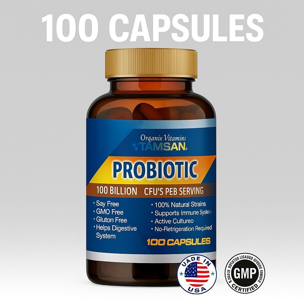 Probiotics 100 Billion CFU Potency Digestive Immune Health Gut Health Supplement