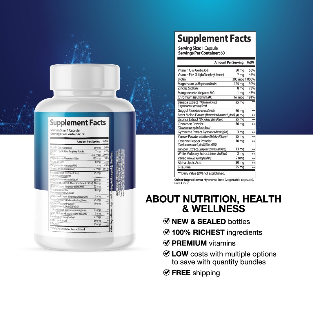 Hyperton Caps- Blood Support- 12 Bottles- 720 Capsules